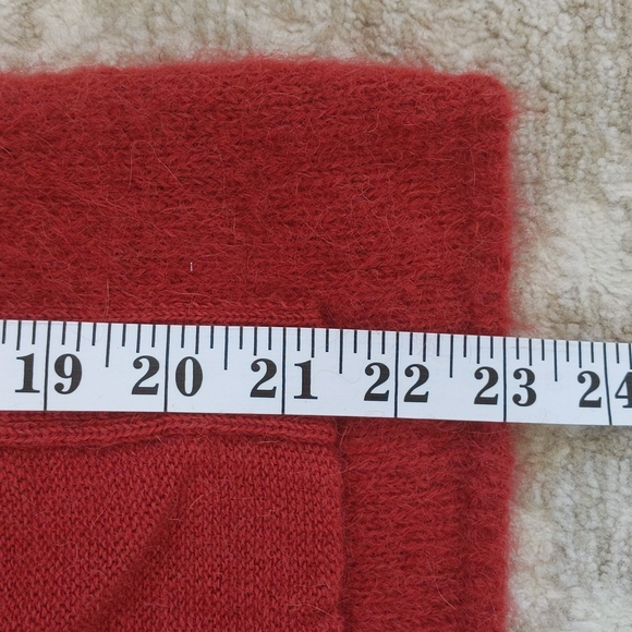 MFH Knits Baby Alpaca Blend Cardigan Sweater M Red Purple - Picture 16 of 16
